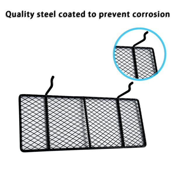 8-Pack Pegboard Baskets & Trays, Container Holders, Pegboard Racks, Wire Shelf, Wall Organizer, Attachments for Organizing Various Tools, Workbench Accessories, Garage Storage (Black) - Image 5